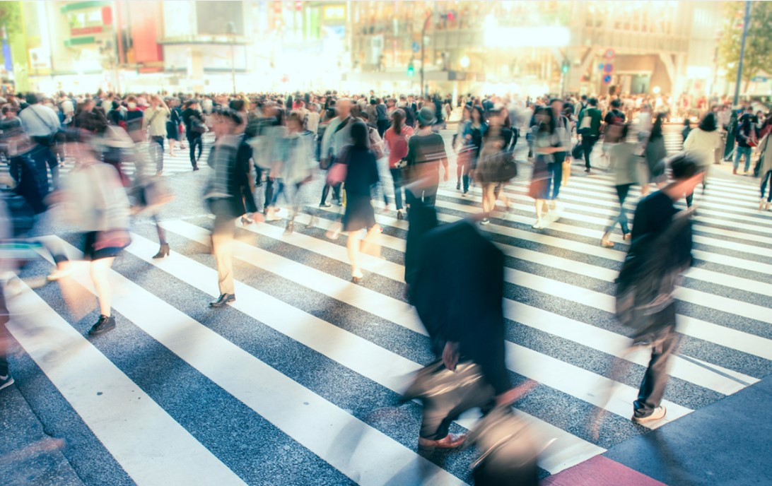 道行く人々