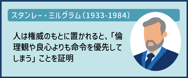 スタンレー・ミルグラム｜人は権威のもとに置かれると倫理観や良心よりも命令を優先してしまうことを証明
