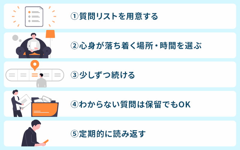 セルフインタビューの進め方